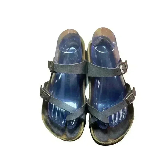 Birkenstock Mayari Brown Leather Toe Loop Sandals Women’s Size US 40/9 - Picture 1 of 7